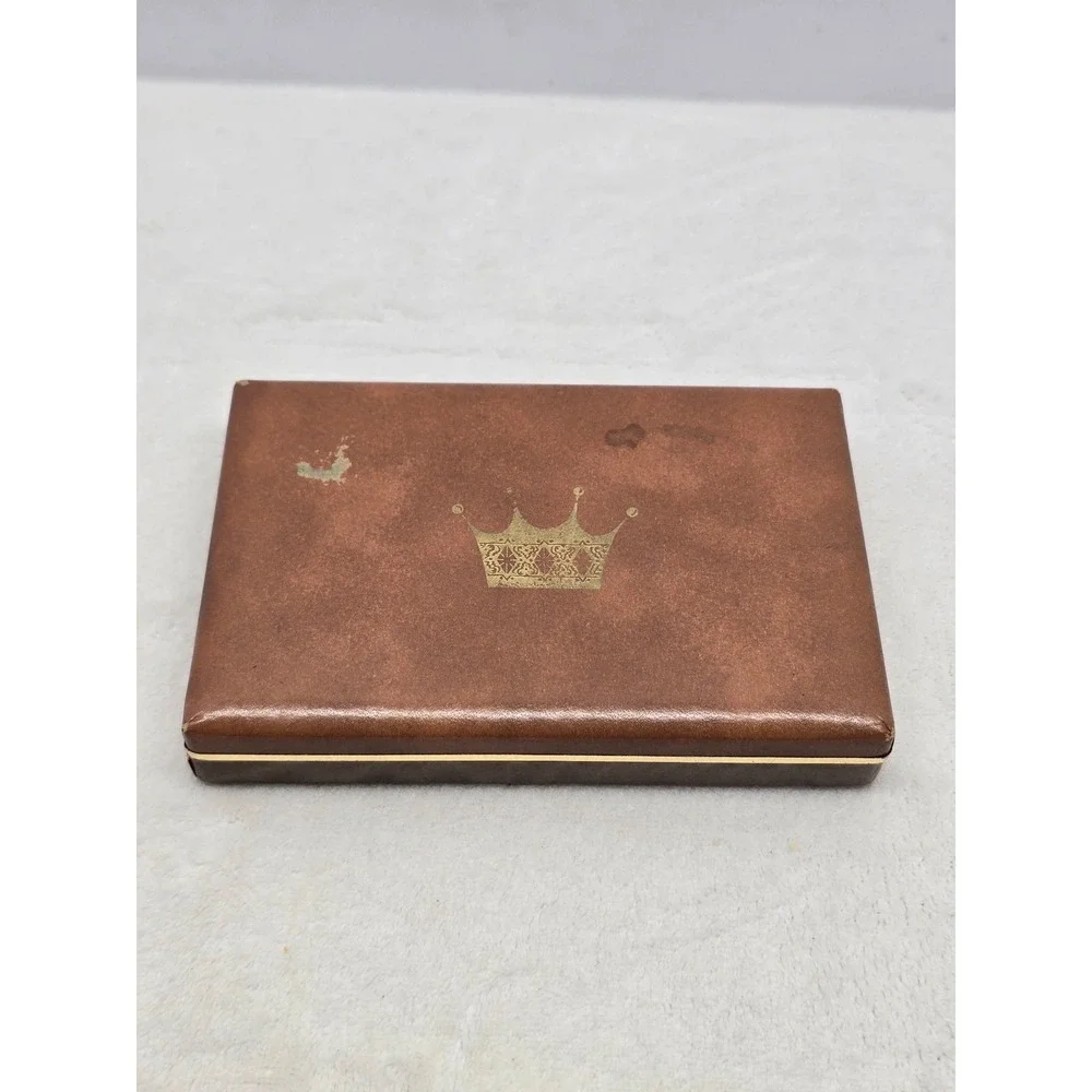 Vintage Trim Treasure Chest Manicure Grooming Set Brown Case 5pc Kit OS Unisex